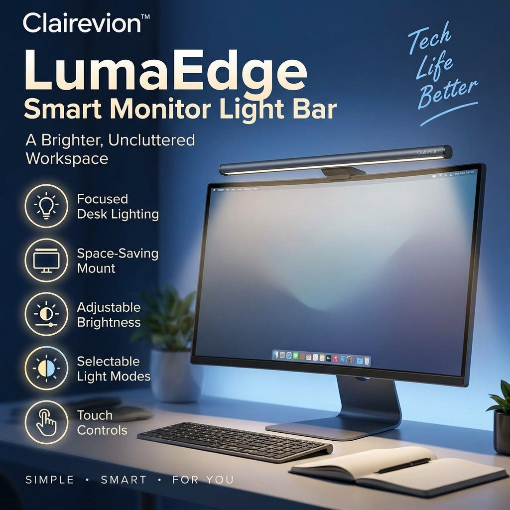 Clairevion™ LumaEdge Smart Monitor Light Bar