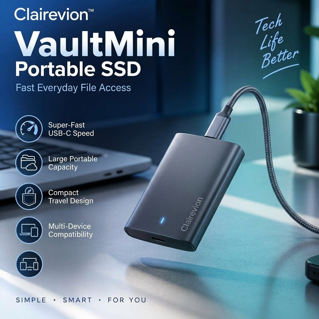 Clairevion™ VaultMini Portable SSD