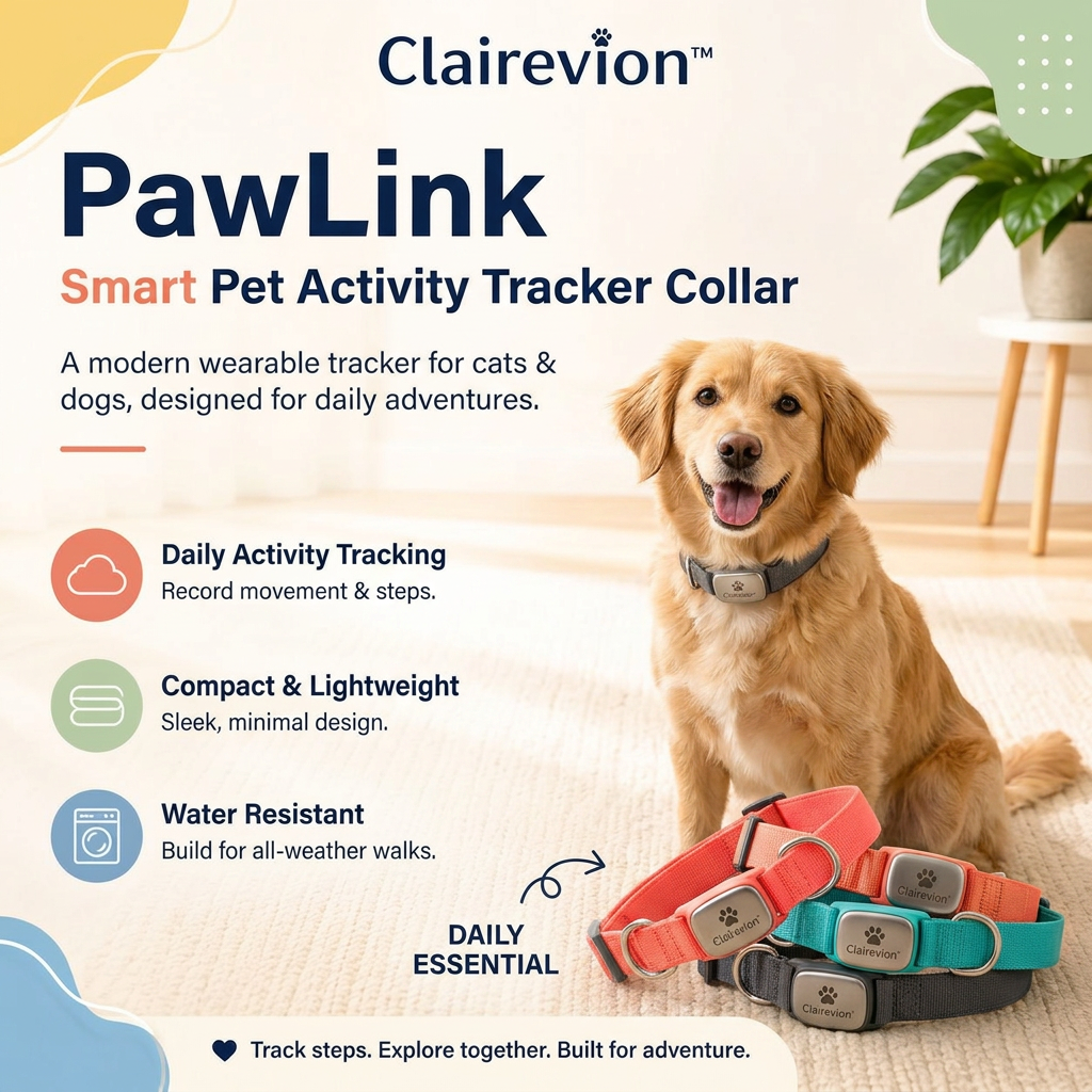 Clairevion™ PawLink Smart Pet Activity Tracker Collar
