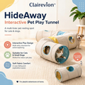 Clairevion™ HideAway Interactive Pet Play Tunnel